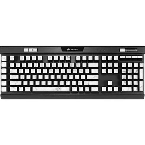 White Marble K95 RGB PLATINUM Mechanical Gaming Keyboard Skin