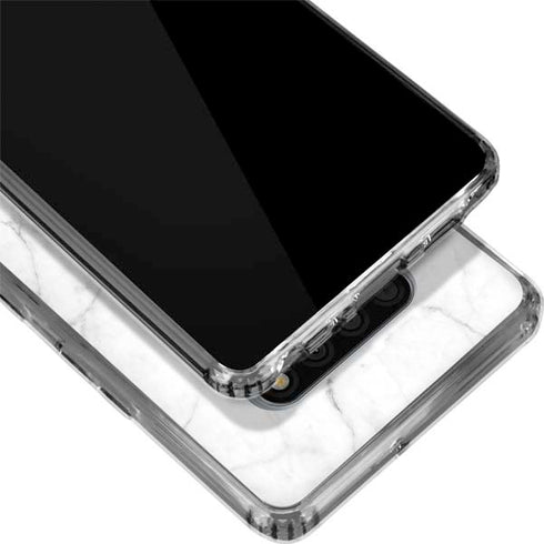 White Marble LG Stylo 6 Clear Case