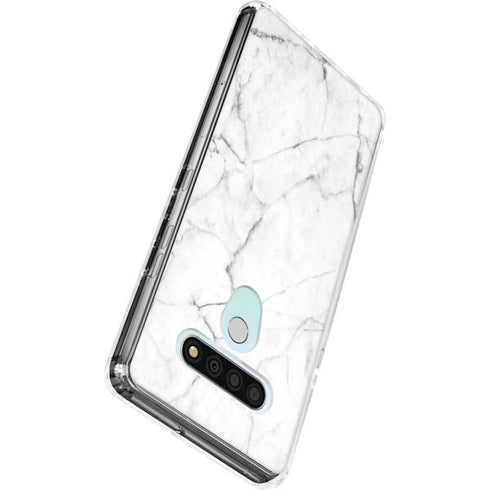 White Marble LG Stylo 6 Clear Case