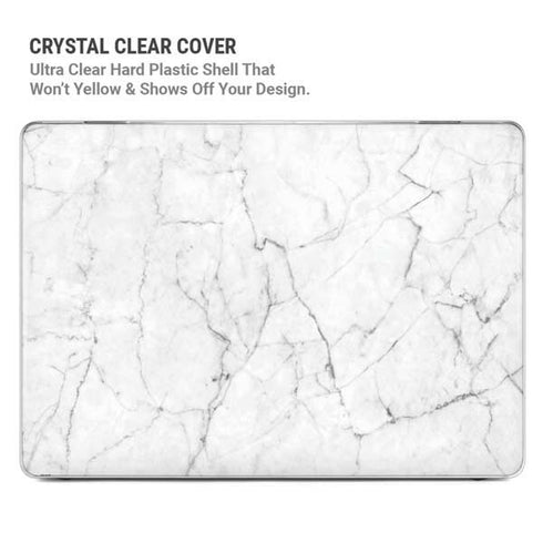 White Marble MacBook Air 15in (2023-2025) Case plus Skin