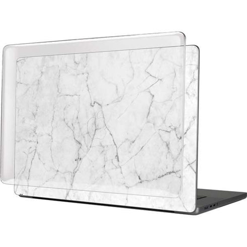 White Marble MacBook Pro 16in (2021-25) Case plus Skin