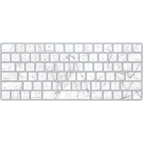 White Marble Magic Keyboard Skin