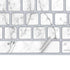White Marble Magic Keyboard Skin