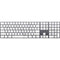 White Marble Magic Keyboard with Numeric Keypad Skin