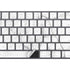 White Marble Magic Keyboard with Numeric Keypad Skin