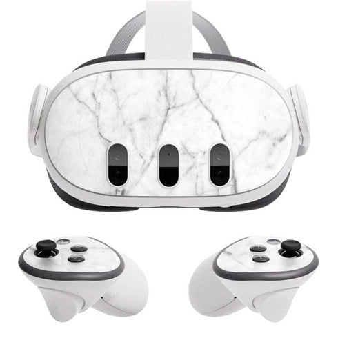 White Marble Meta Quest 3 Skin