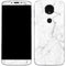 White Marble Moto E5 Plus Skin