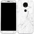 White Marble Moto E5 Plus Skin
