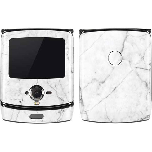 White Marble Motorola RAZR Skin