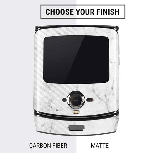 White Marble Motorola RAZR Skin