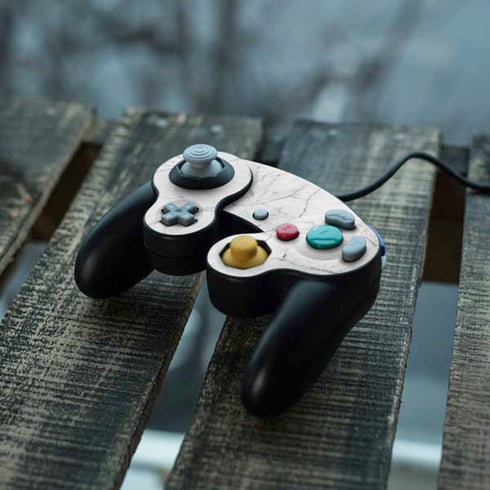 White Marble Nintendo GameCube Controller Skin