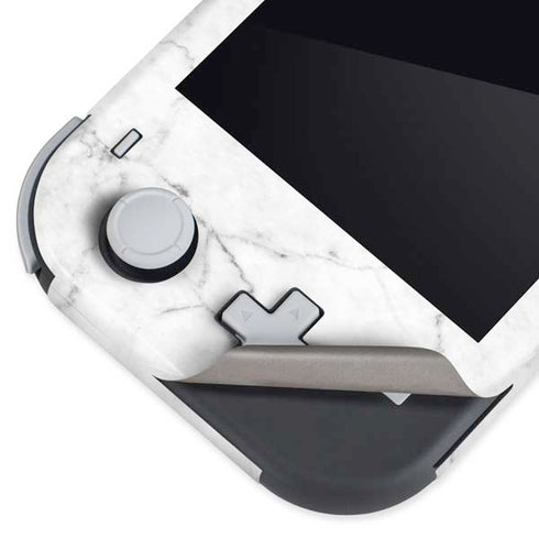 White Marble Nintendo Switch Lite Skin