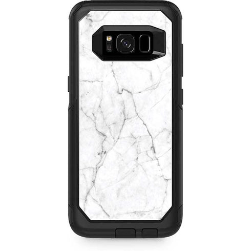 White Marble Otterbox Commuter Galaxy Skin