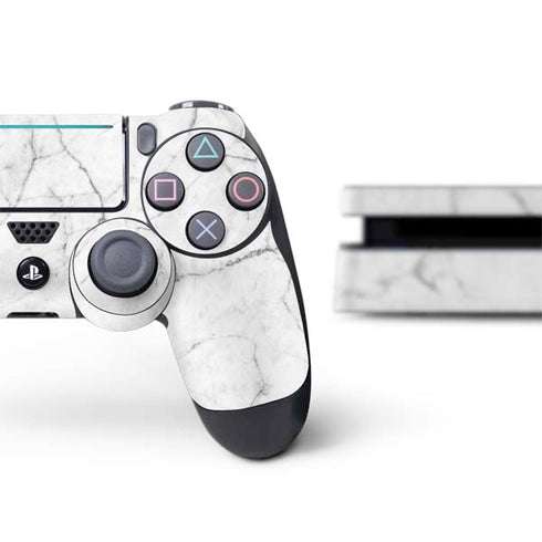 White Marble PS4 Slim Bundle Skin