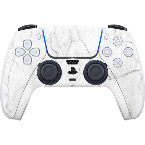 White Marble PS5 Controller Skin