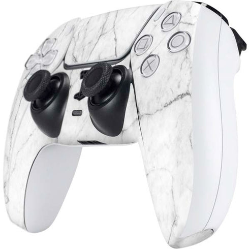 White Marble PS5 Controller Skin