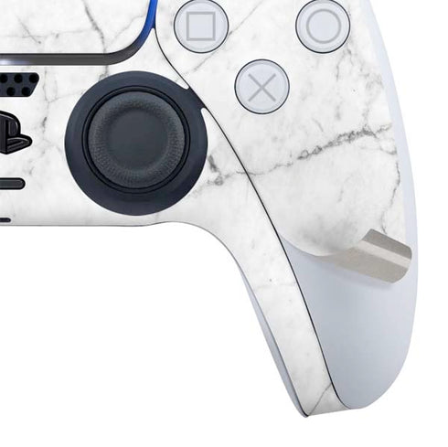White Marble PS5 Controller Skin