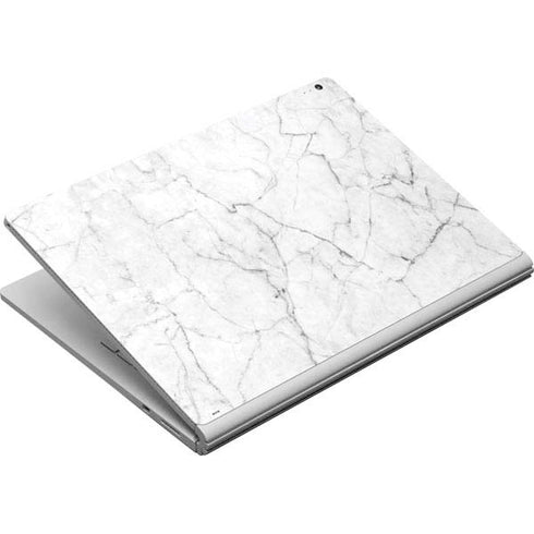 White Marble Surface Book Skin
