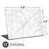 White Marble Universal Laptop 12in (9.8 x 6.8in) Skin