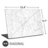 White Marble Universal Laptop 16.6in (13.4 x 9.7in) Skin