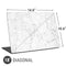 White Marble Universal Laptop 18in (14.6 x 10.6in) Skin