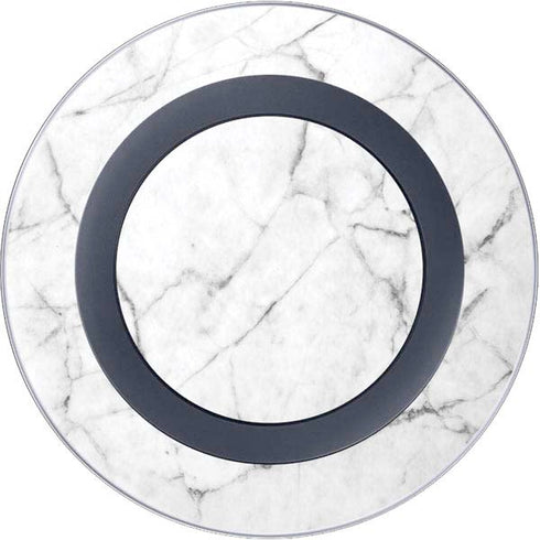 White Marble Wireless Charger Skin