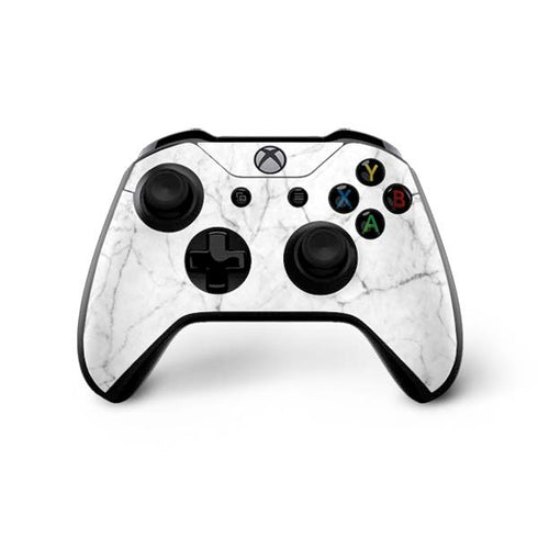White Marble Xbox One X Controller Skin