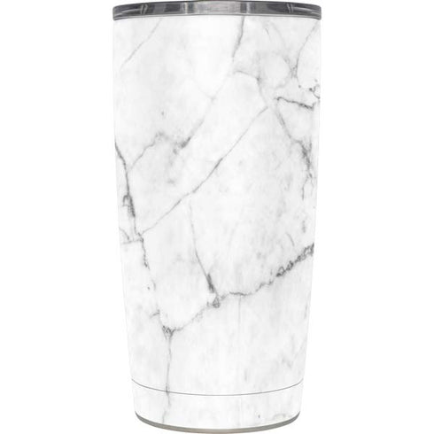 White Marble Yeti 20oz Tumbler Skin
