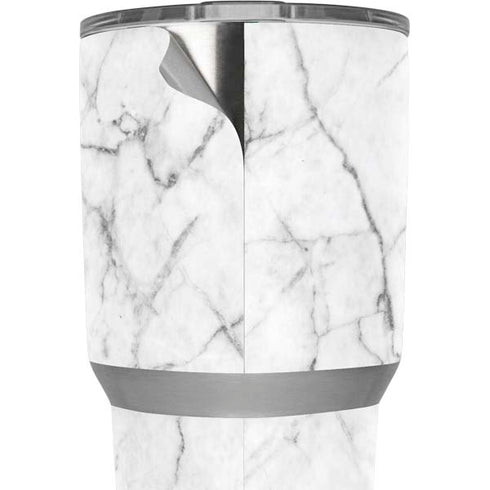 White Marble Yeti 30oz Rambler Tumbler Skin