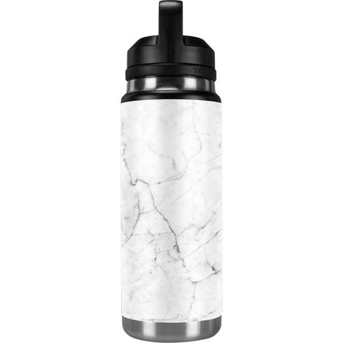 White Marble YETI Rambler 26oz Bottle Skin