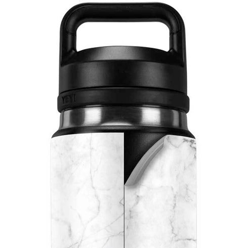 White Marble YETI Rambler 26oz Bottle Skin