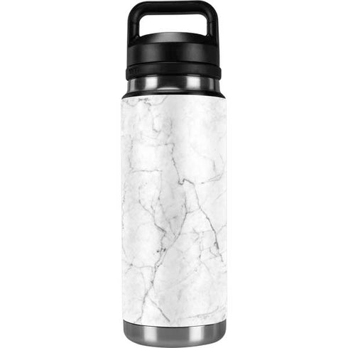 White Marble YETI Rambler 26oz Bottle Skin