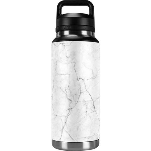 White Marble YETI Rambler 36oz Bottle Skin