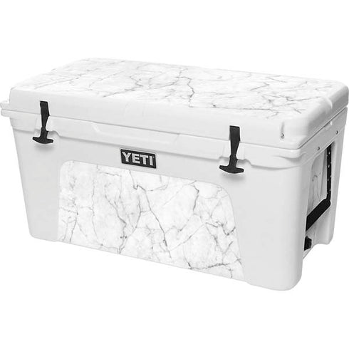 White Marble YETI Tundra 75 Hard Cooler Skin
