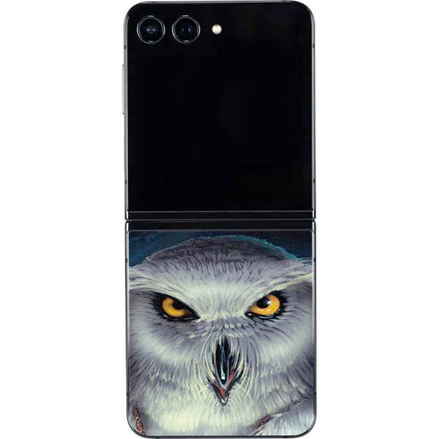 White Owl by Ed Beard Jr Galaxy Z Flip5 5G Skin