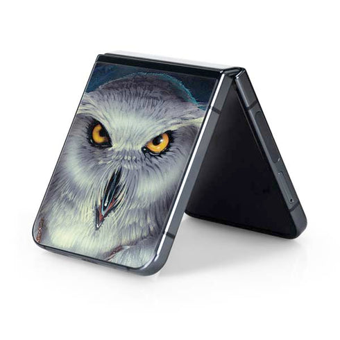 White Owl by Ed Beard Jr Galaxy Z Flip5 5G Skin