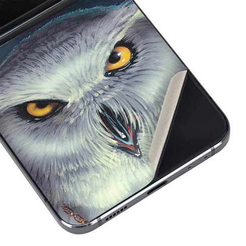 White Owl by Ed Beard Jr Galaxy Z Flip5 5G Skin