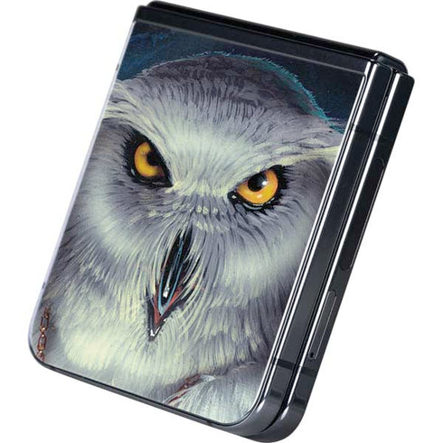 White Owl by Ed Beard Jr Galaxy Z Flip5 5G Skin