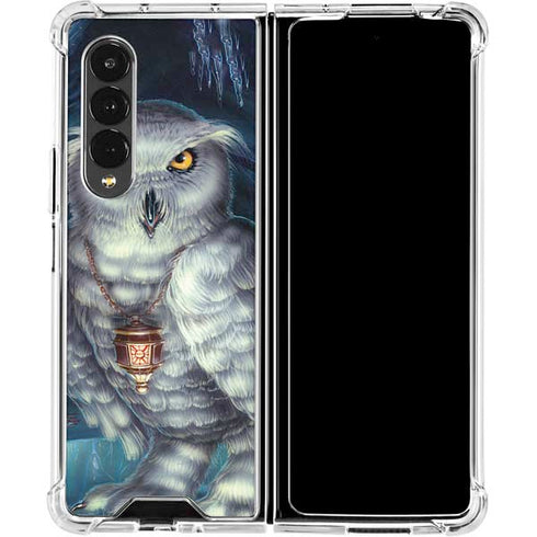 Ed Beard Jr. White Owl Galaxy Z Fold4 5G Clear Case