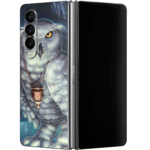 Ed Beard Jr. White Owl Galaxy Z Fold4 5G Skin