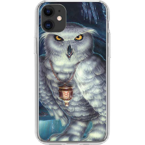 White Owl by Ed Beard Jr iPhone 11 Clear Case