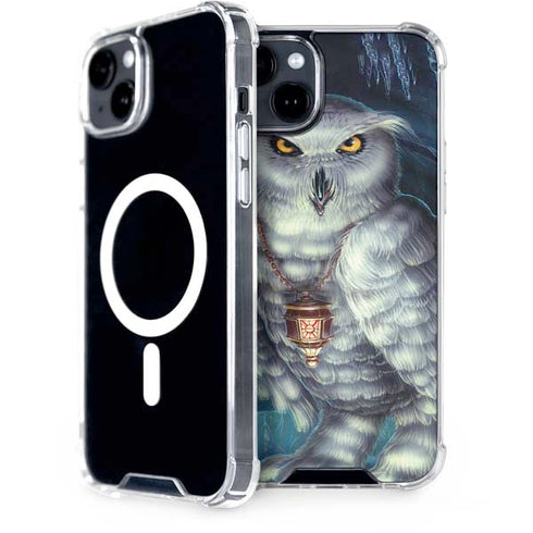 White Owl by Ed Beard Jr iPhone 15 Plus MagSafe Case