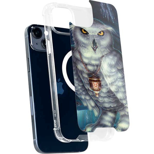 White Owl by Ed Beard Jr iPhone 15 Plus MagSafe Case
