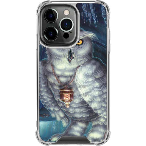 White Owl by Ed Beard Jr iPhone 15 Pro Clear Case