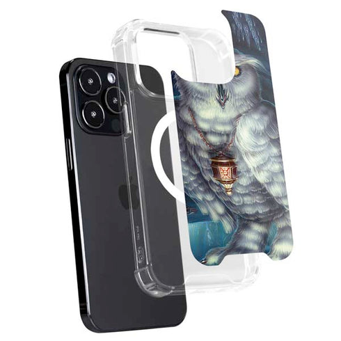 White Owl by Ed Beard Jr iPhone 15 Pro MagSafe Case