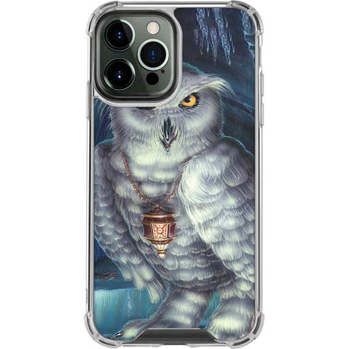 White Owl by Ed Beard Jr iPhone 15 Pro Max Clear Case