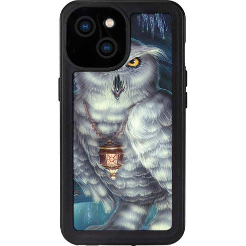 White Owl by Ed Beard Jr iPhone 15 Waterproof Case