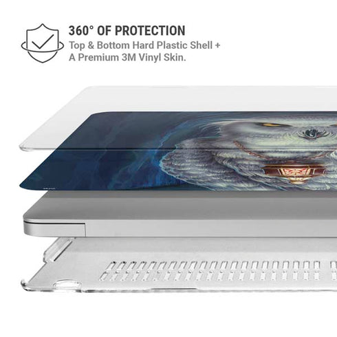 White Owl by Ed Beard Jr MacBook Air 15in (2023-2025) Case plus Skin