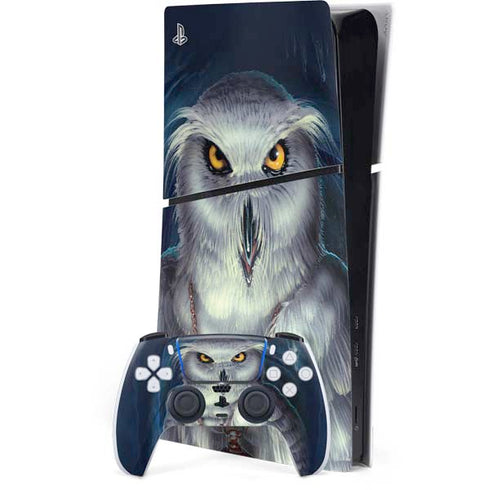 White Owl by Ed Beard Jr PS5 Slim Digital Edition Bundle Skin