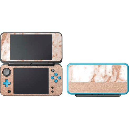 White Rose Gold Marble Nintendo 2DS XL (2017) Skin